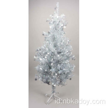 150cm Pohon Natal Penyebaran Salju Berwarna -warni Putih